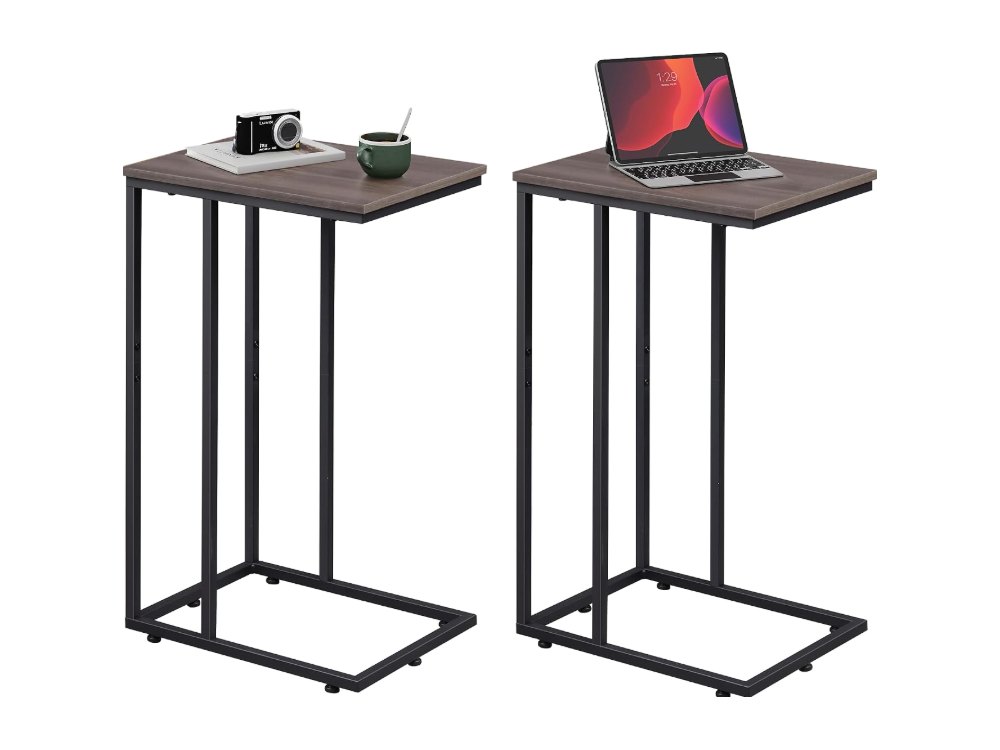 C Shaped End Tables Set of 2