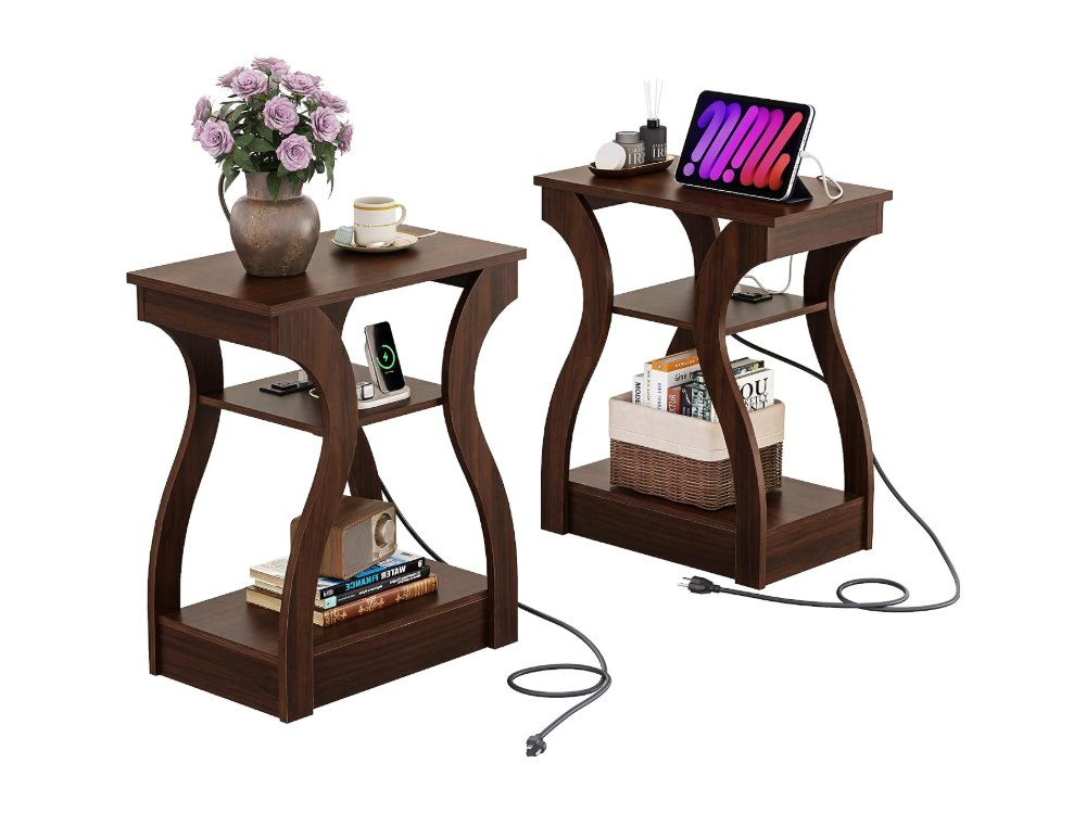 End Tables Living Room Set of 2