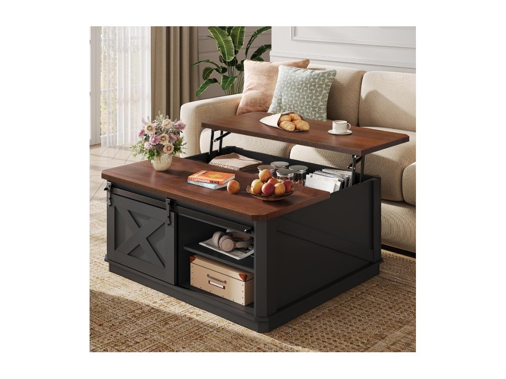 Farmhouse Coffee Table with Storage