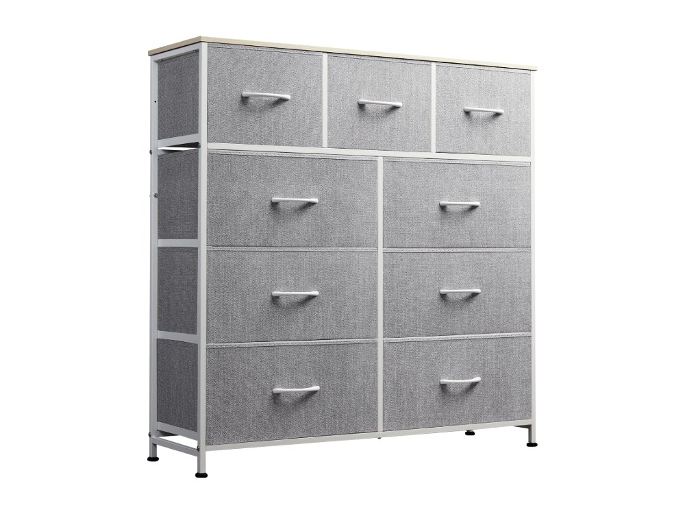 WLIVE 9-Drawer Dresser Fabric Storage Tower for Bedroom